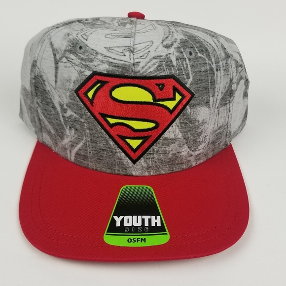 New Dc Comics Superman Reversible Childs Bucket Hat Cap